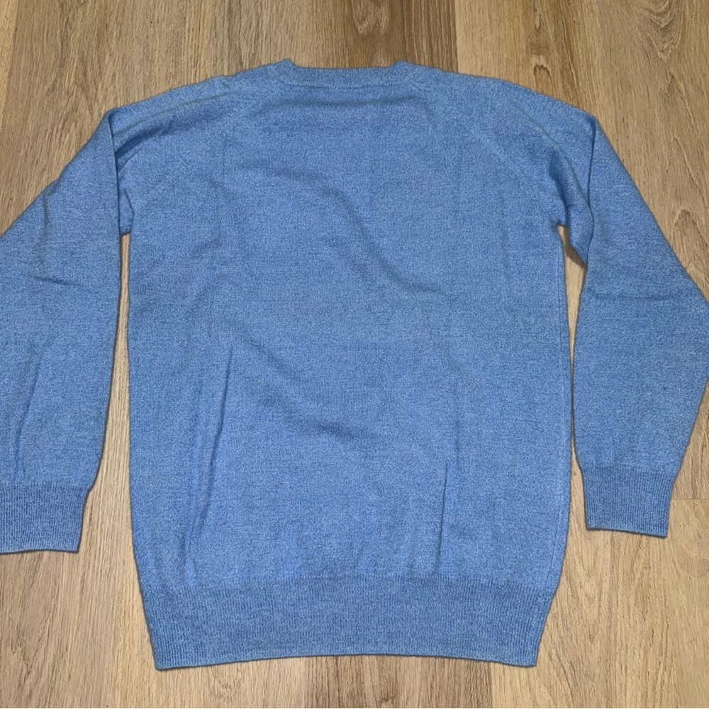 Paolo Mondo 100% Cashmere Blue Sweater - Size Small - Picture 3 of 5